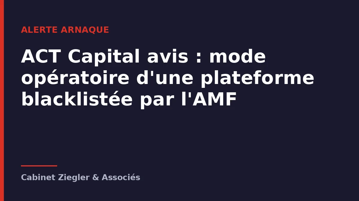 ACT Capital avis
