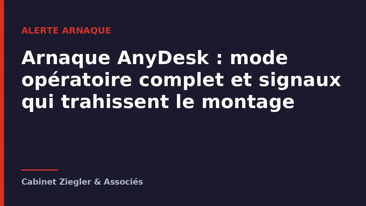 Arnaque AnyDesk
