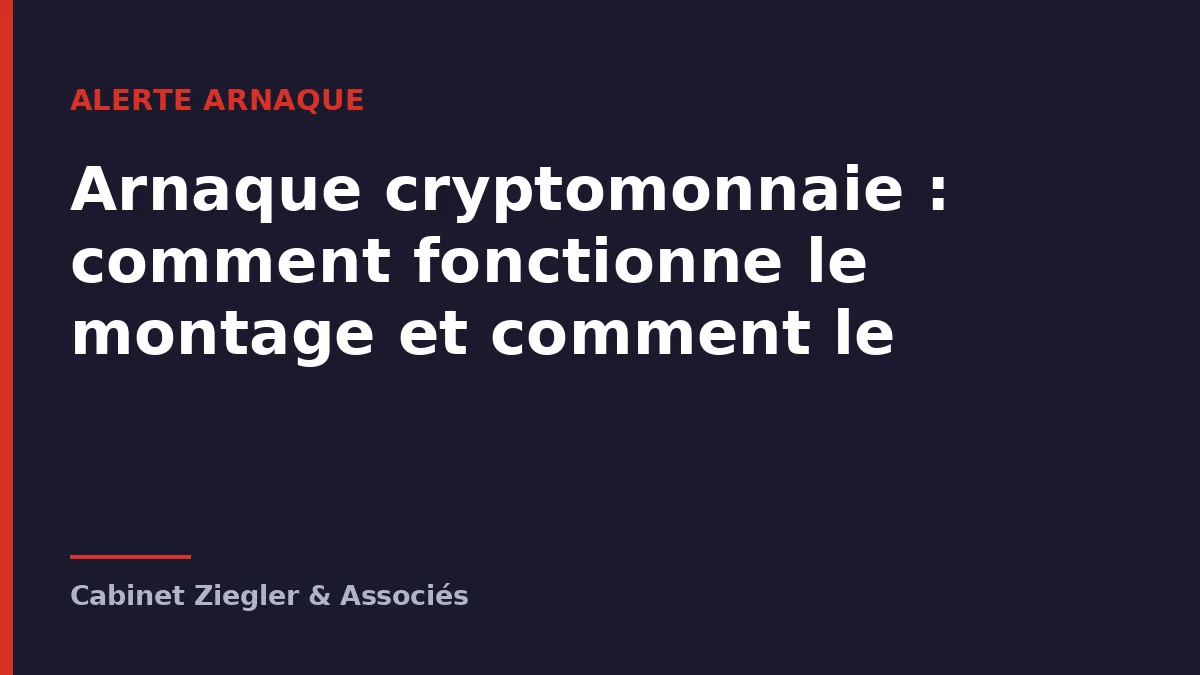 Arnaque cryptomonnaie