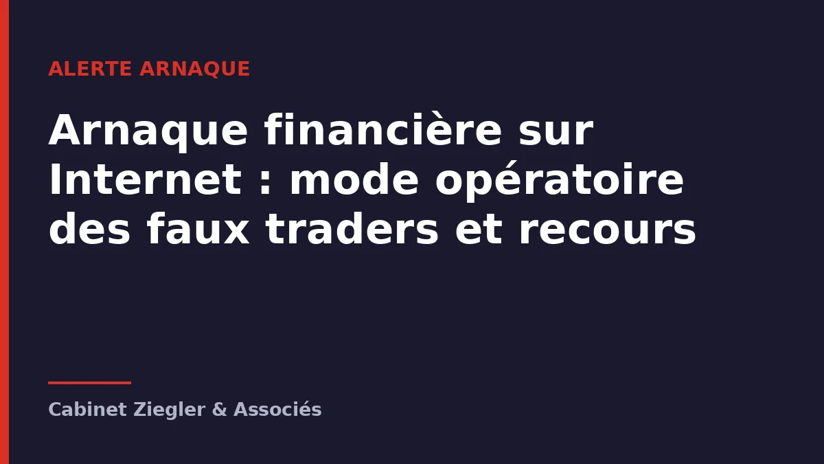 Arnaque financière sur Internet