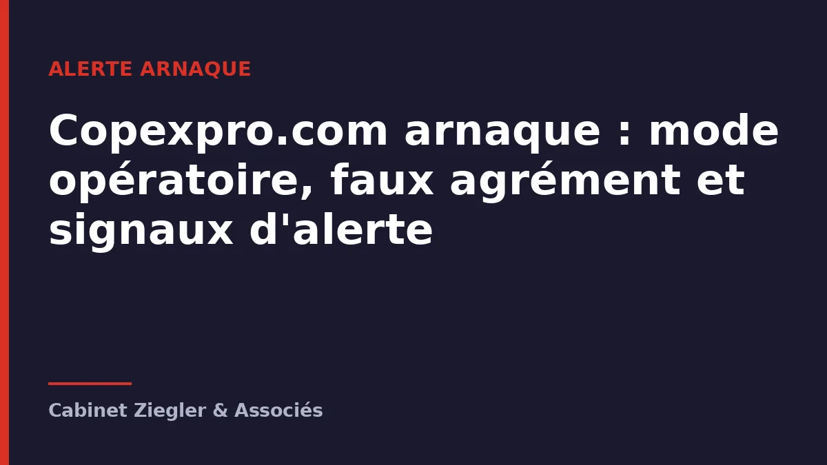 Copexpro.com arnaque