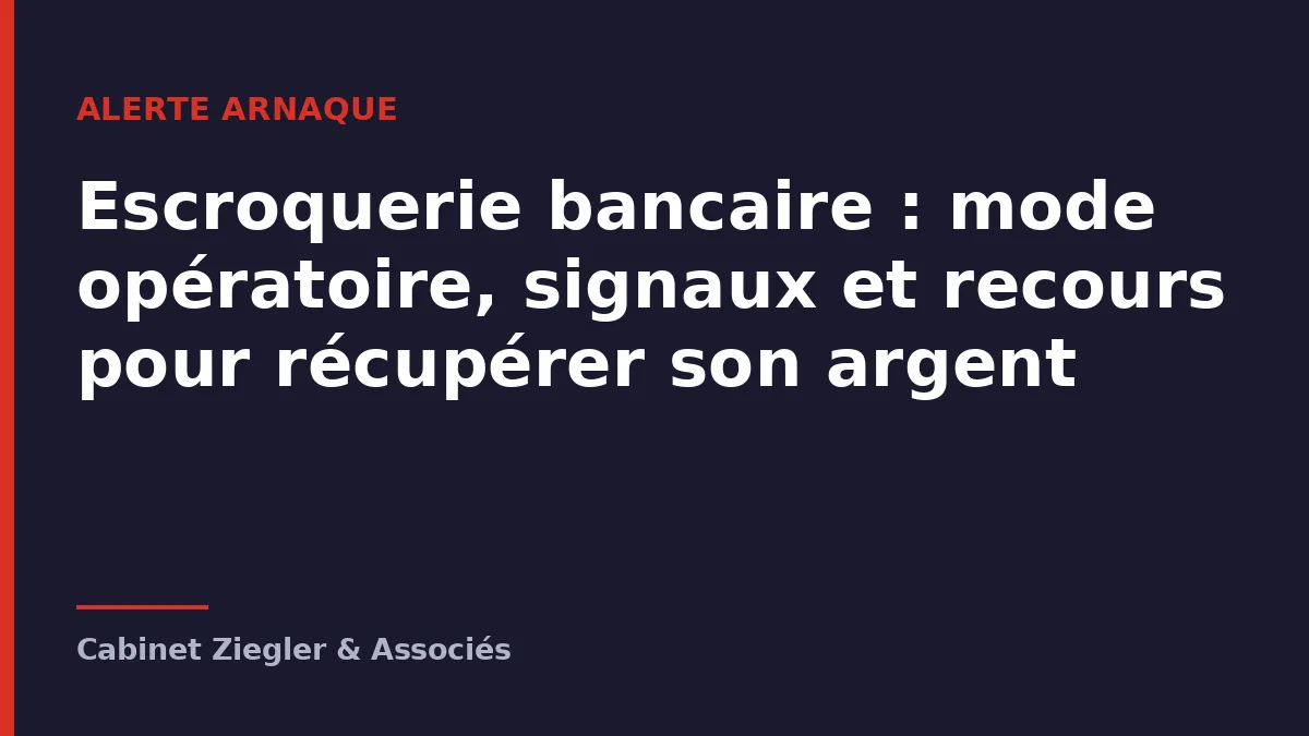 Escroquerie bancaire