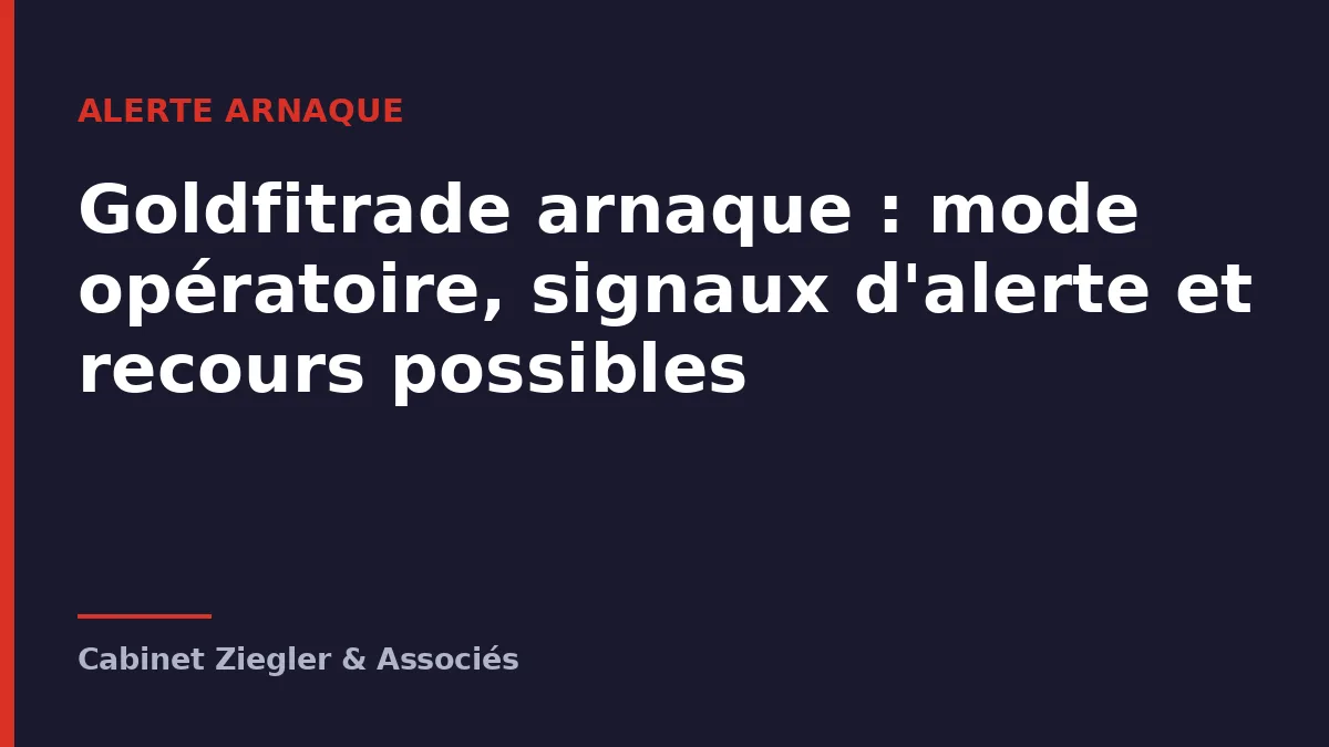 Goldfitrade arnaque