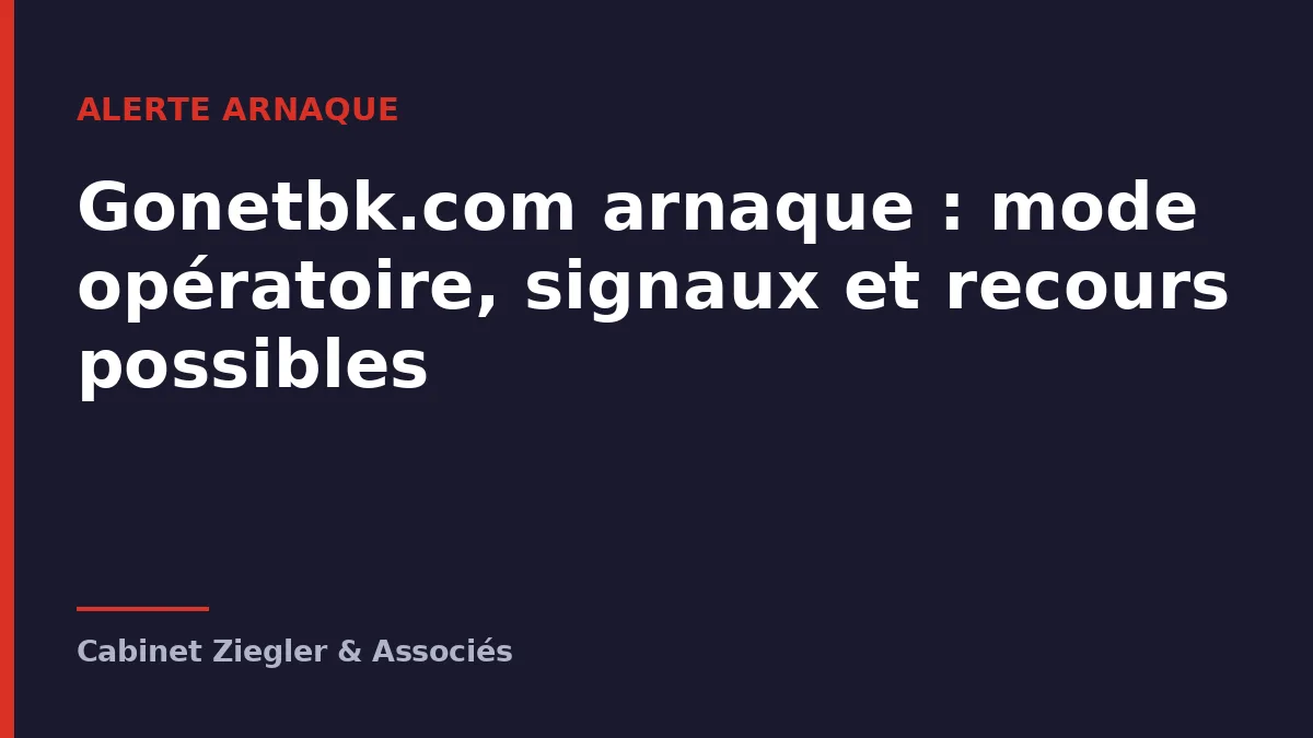 Gonetbk.com arnaque