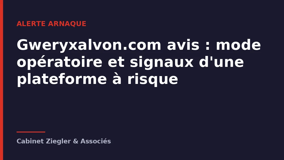 Gweryxalvon.com avis