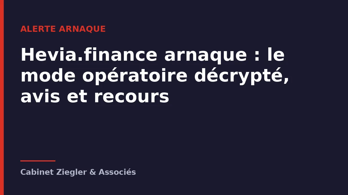 Hevia.finance arnaque