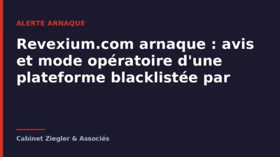 Revexium.com arnaque