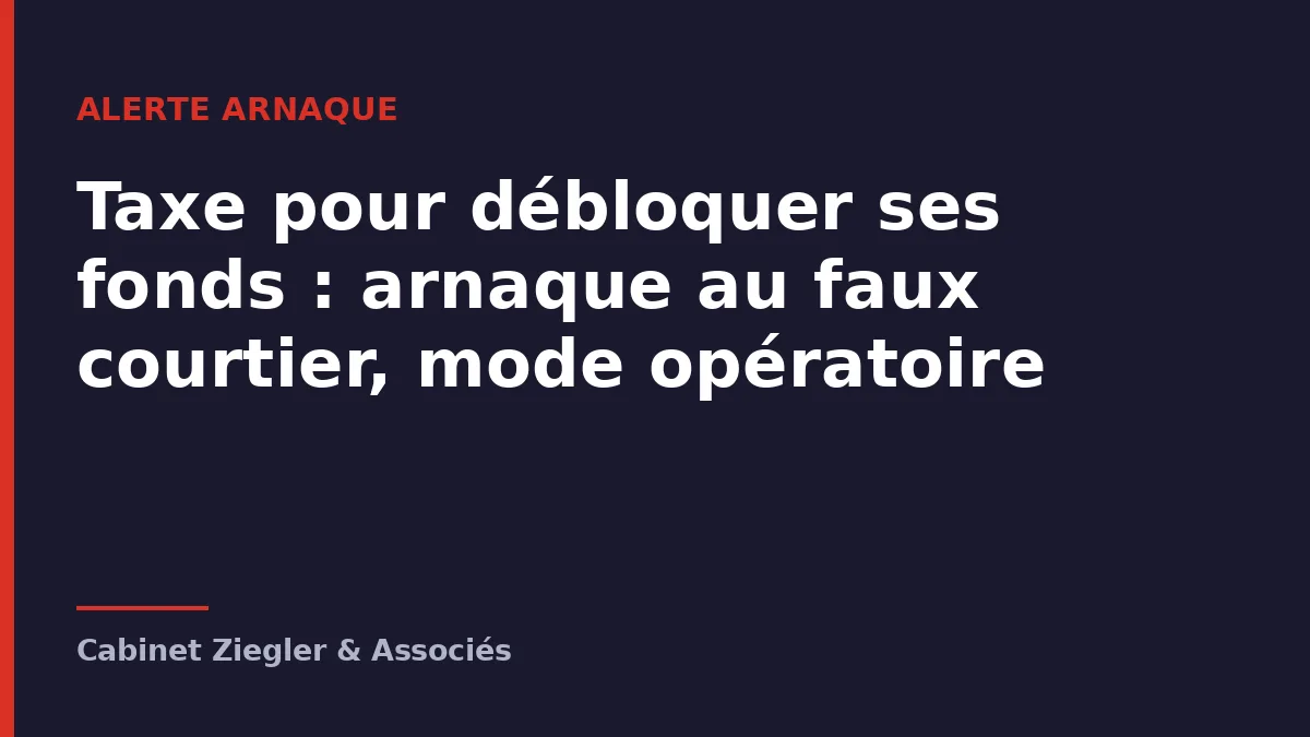 Taxe pour débloquer ses fonds