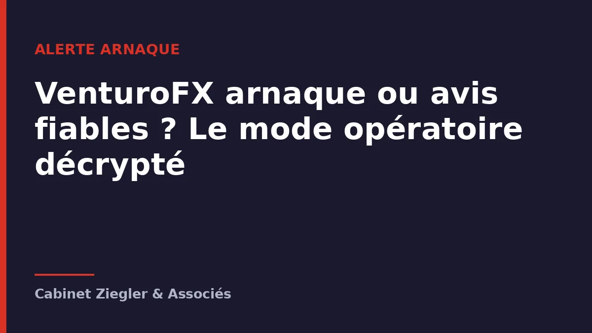 VenturoFX arnaque ou avis fiables ? Le mode opératoire décrypté
