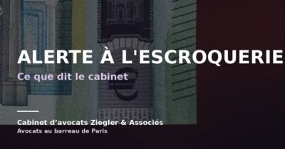 Alerte à l'escroquerie arnaque avis
