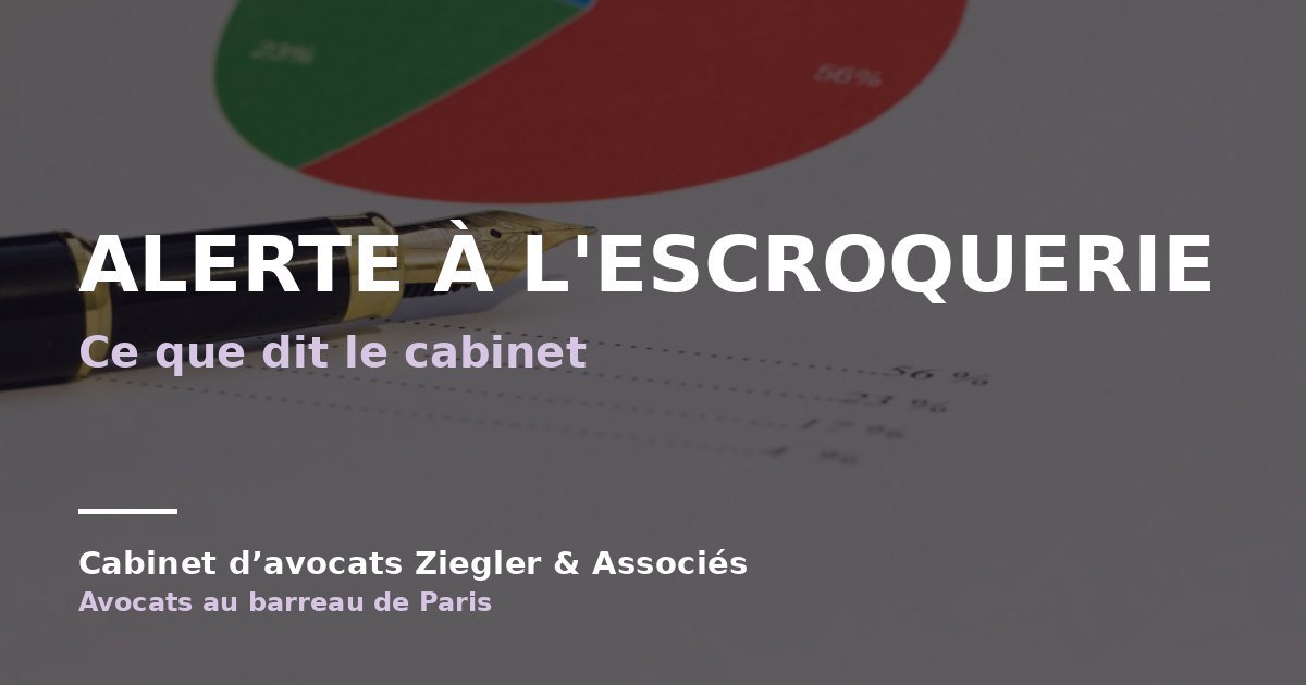 Alerte à l'Escroquerie arnaque avis