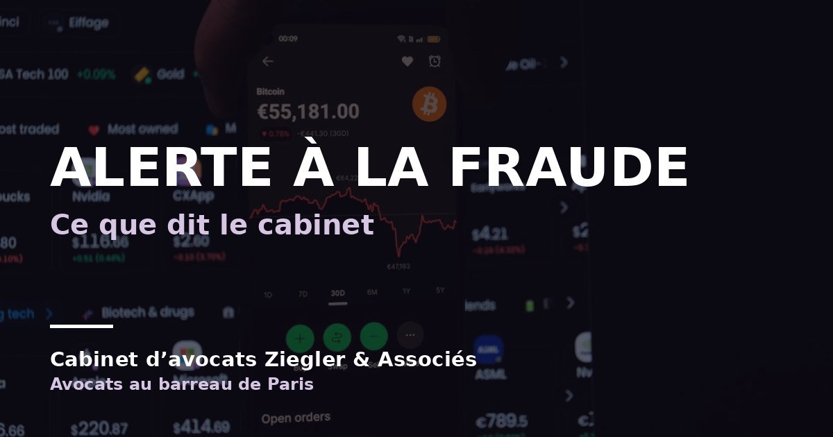 Alerte à la fraude arnaque avis