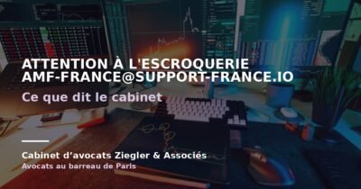 Attention à l'escroquerie amf-france@support-france.io