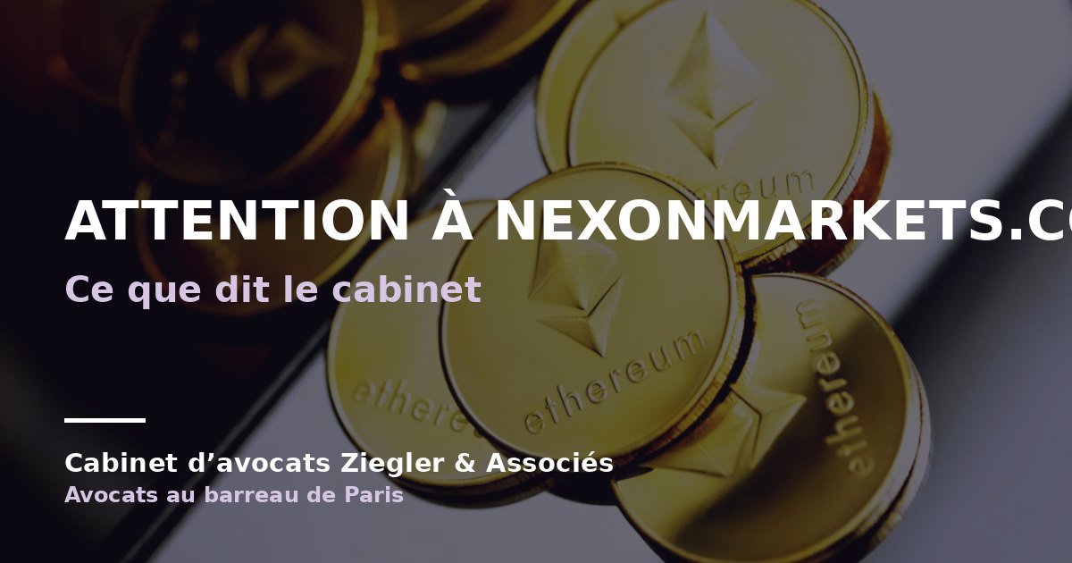 Attention à nexonmarkets.com arnaque avis
