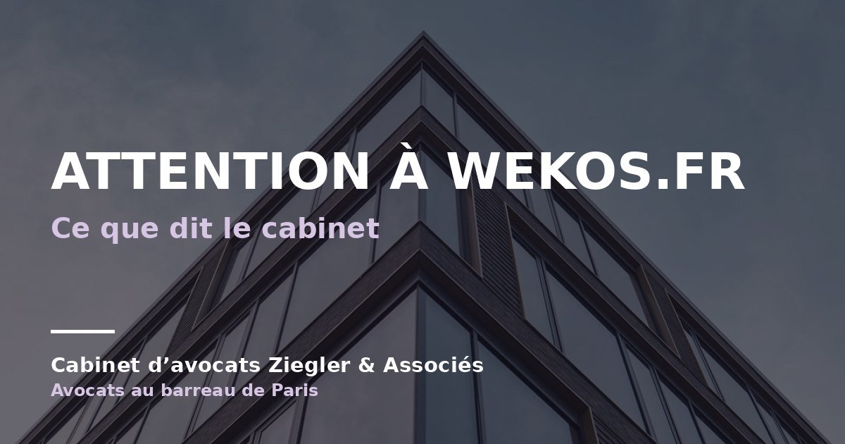 Attention à Wekos.fr arnaque avis