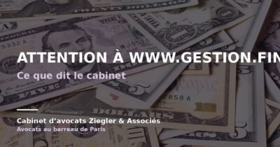 Attention à www.gestion.finance arnaque avis