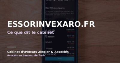 Essorinvexaro.fr arnaque avis