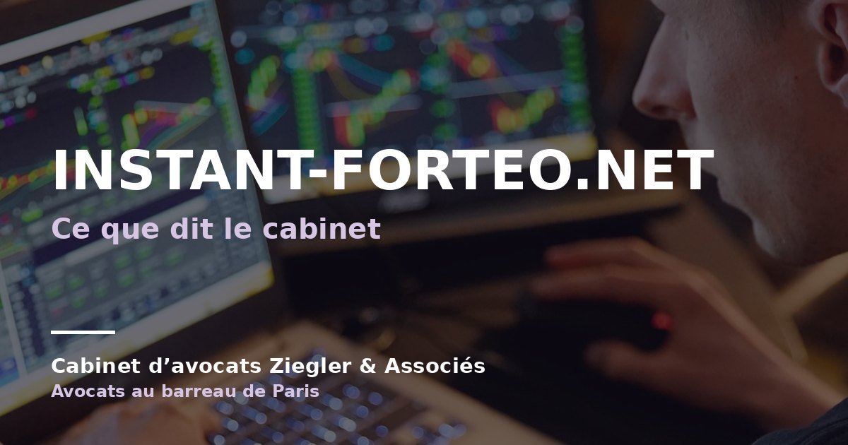 Instant-forteo.net arnaque avis
