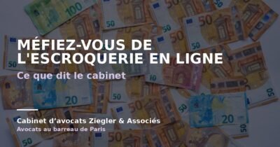 Méfiez-vous de l'escroquerie en ligne