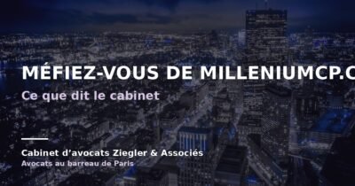 Méfiez-vous de milleniumcp.com arnaque avis