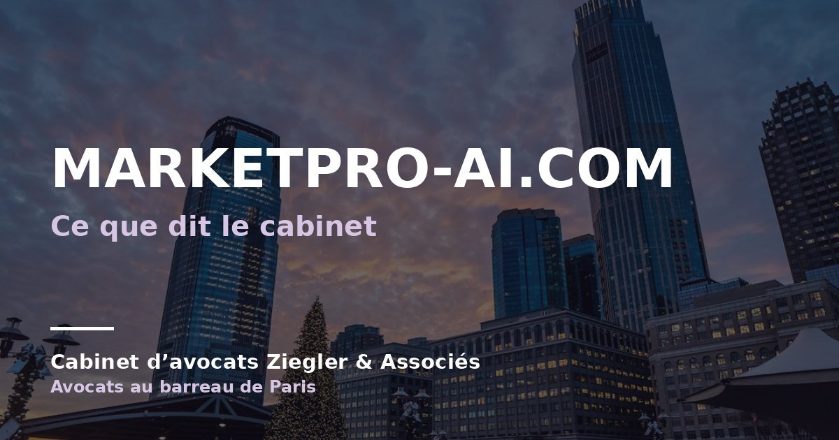 Marketpro-ai.com arnaque avis