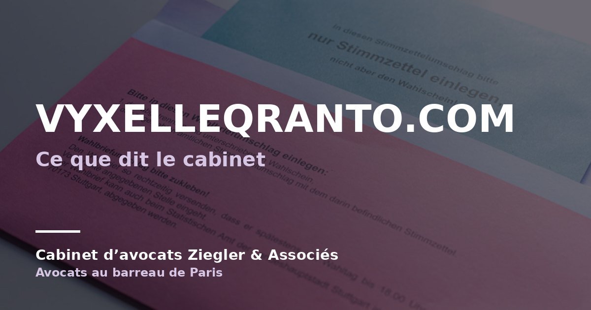 Vyxelleqranto.com arnaque avis